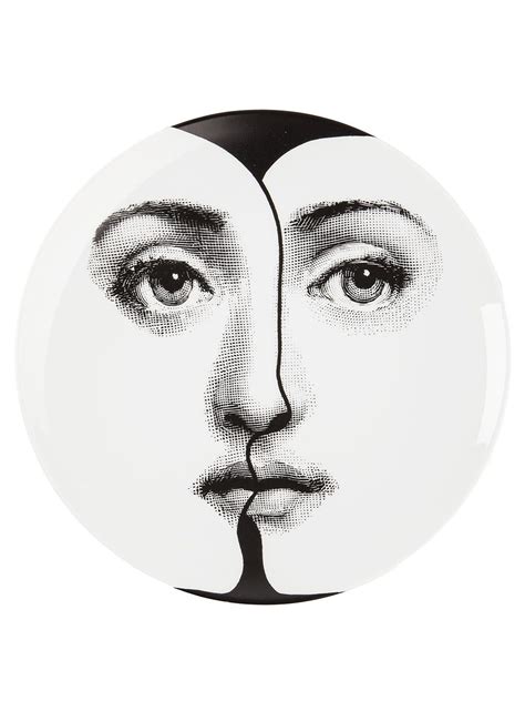 Fornasetti Double Face Plate | Black | FARFETCH