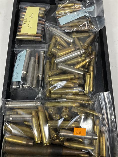 Lot Assorted Rifle Ammo Spent Casings