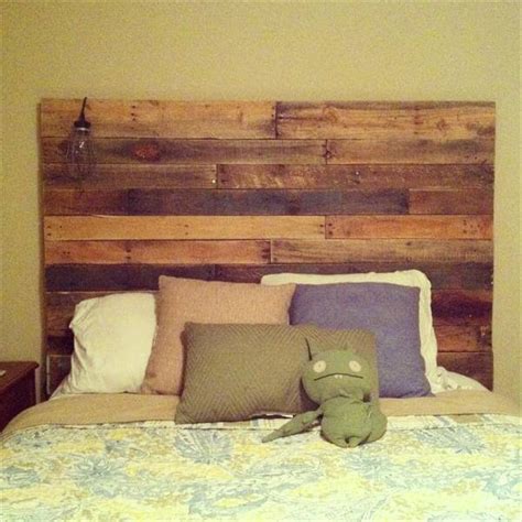 Pallet Wood Headboard For King Bed Pallets