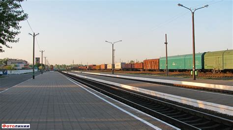 Станция Лунинец. Вид с платформы в сторону Барановичей — Railwayz.info