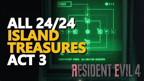 Re4 Remake All 24 Treasures Island Locations Youtube