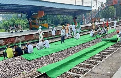 Bharat Bandh Farmers Block Rail Road Traffic In North India Delhi Chokes