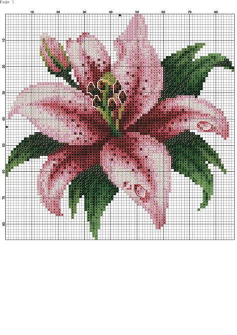 Lily Of The Valley Counted Cross Stitch Pattern Flower Digital X Stitch