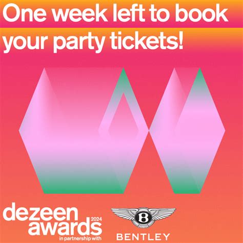 Tickets Dezeen Awards 2024