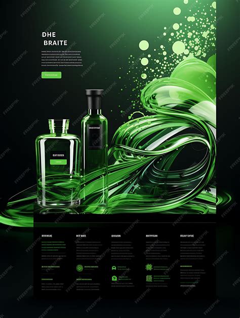 Premium Photo Scene Of Modern Absinthe With A Bold Green And Black