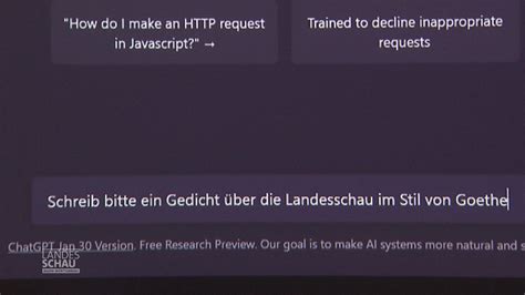 Wie ChatGPT funktioniert Landesschau Baden Württemberg SWR Fernsehen