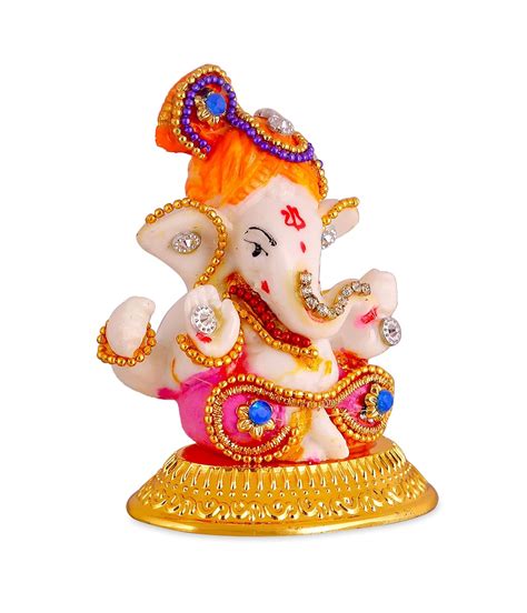 Buy Rhymestore Car Dashboard Ganesh Idol Lord Ganesha Idols For Home