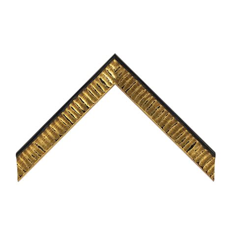 Cornice Legno Ayous Sagomata Oro Foglia Filo Nero Opaco 23734031 Albor