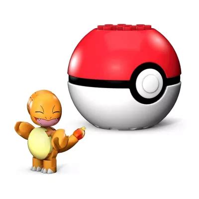 Pokemon Mega Construx Charmander With Poke Ball Building Set Color