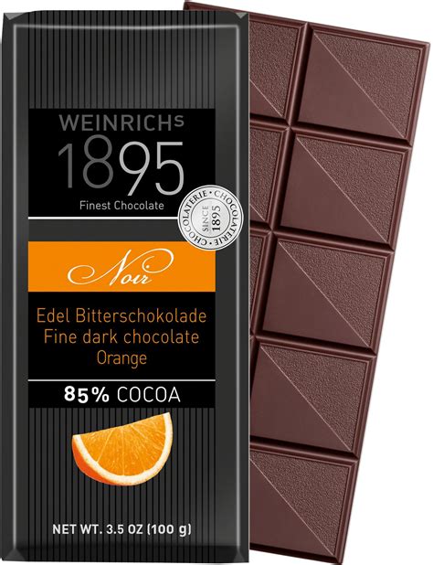 WEINRICHs 1895 Bitter 85 Orange 100g Weinrich Schokolade