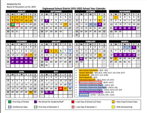 Englewood, Co Schools Calendar 2022-2023 - May Calendar 2022