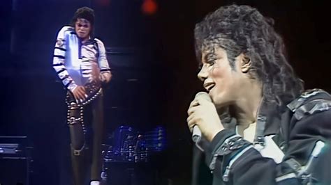 HD A I Upscale Michael Jackson Live In Los Angeles 1989 Bad