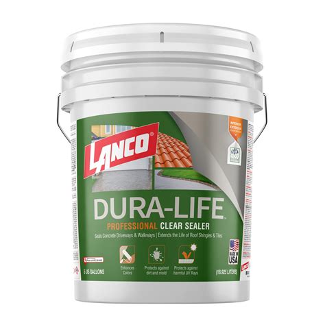 Lanco Dura Life 5 Gal Clear Tile And Shingle Roof Sealer