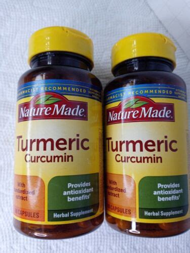 Nature Made Turmeric Curcumin Supplement 60 Capsules 500mg Ea 2pk