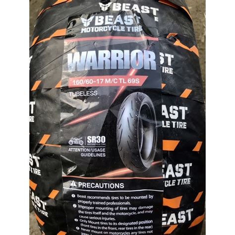 Beast Tire 160 60 17 150 60 17 140 70 17 130 70 17 110 70 17 Tubeless