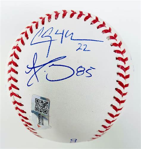 Dodgers World Series Baseball Team Signed By With Mookie