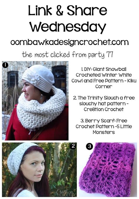 Link And Share Wednesday Party Oombawka Design Crochet