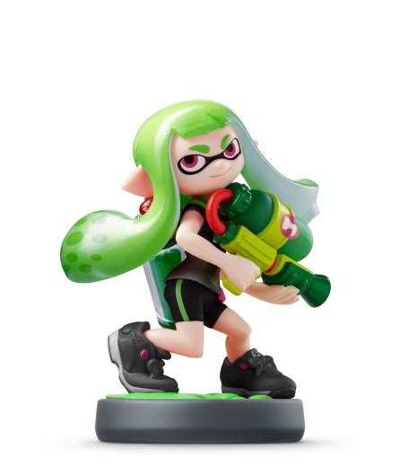 Inkling Girl Lime Green Amiibo Splatoon Collection Nintendo