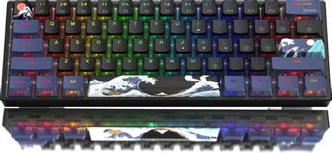 Womier Percent Keyboard Gaming Wk Creamy Mechanical Wired Keyboard Anime Hot Swappable