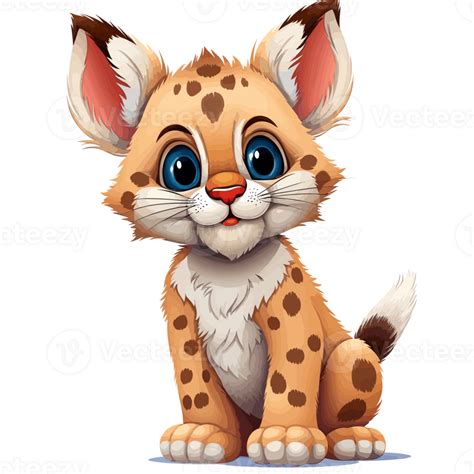 Portrait Of Bobcat Vector Illustration 26414490 Png