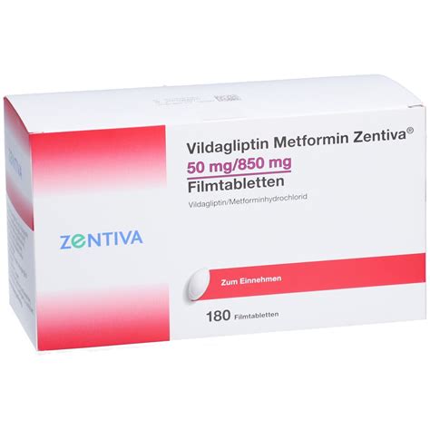 Vildagliptin Metformin Zentiva Mg Mg Fta St Mit Dem E Rezept