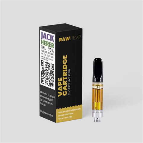 Jack Herer Vape Cartridge Raw Hemp