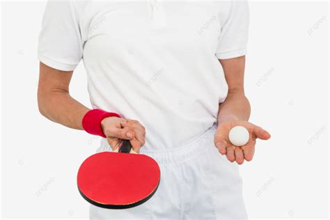 Woman Athlete Gripping Table Tennis Paddle With Ball Game Olympics