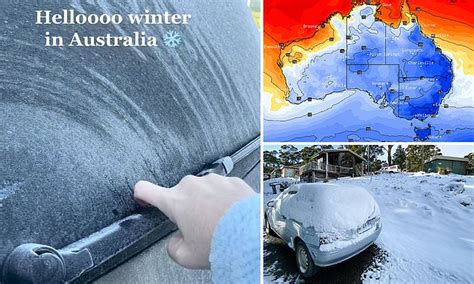 Freezing Weather And Snow Smashes Australia With More Cold Temperatures On The Way Daily Mail