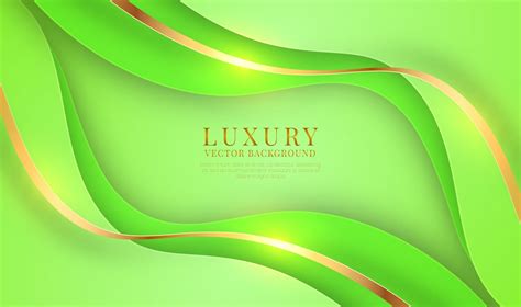 Abstract 3d Green Luxury Background Overlap Layer On Bright Space With