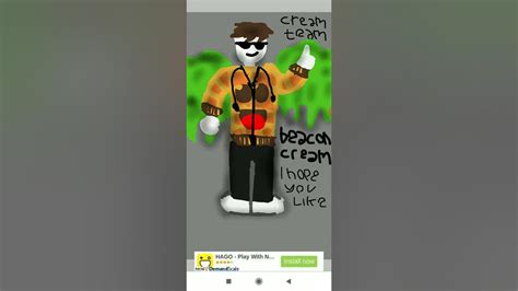 Drawing beaconcream roblox skin #creamteam - YouTube