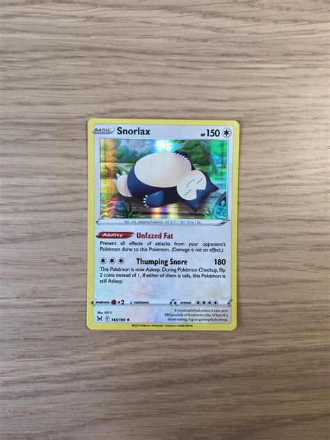 Snorlax Holo 143 196 Lost Origin Köp från RaukCard på Tradera