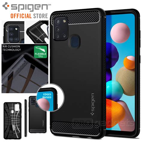 Genuine Spigen Rugged Armor Resilient Ultra Soft Cover For Samsung