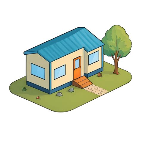 Ai Generated Mobile Home Hand Drawn Cartoon Style Illustration 42051408 Png