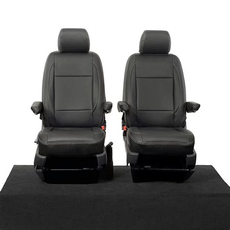 Uk Custom Covers Leatherette Front Seat Covers To Fit Vw Transporter T5t51 Sportline Kombi