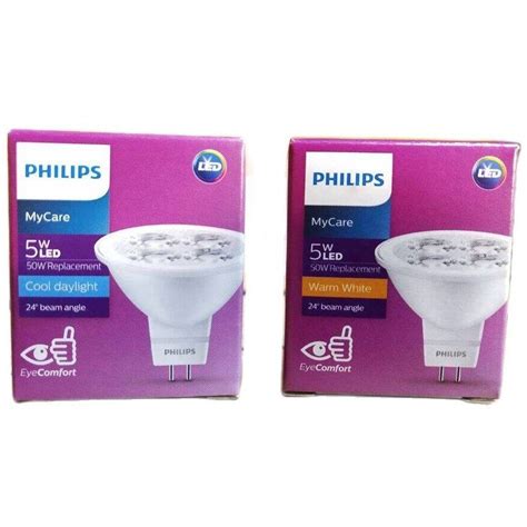 Philips หลอด Led Mr16 5w 12v แสงวอร์ม Warmwhite แสงขาวdaylight รุ่น