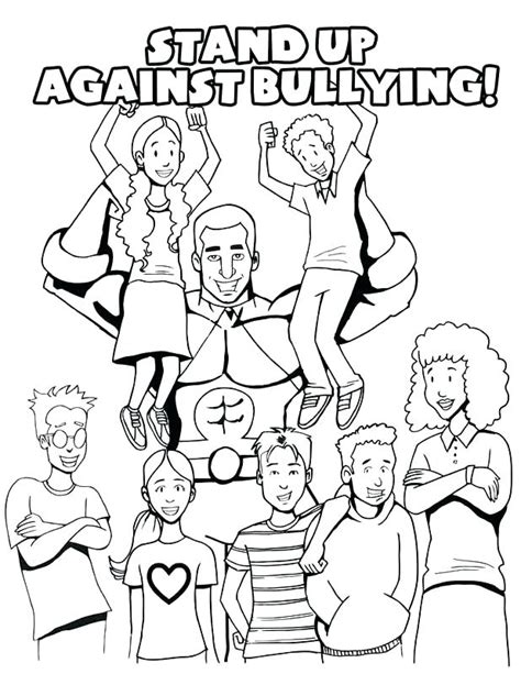 Bullying Coloring Sheets Pdf