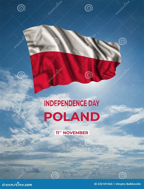 Poland Independence Day Card Stock Image - Image of black, beautiful ...