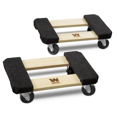 Wen Lbs Capacity In X In Hardwood Furniture Moving Dolly