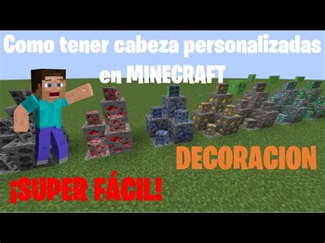 Como Tener Cabezas Personalizadas En Minecraft The Gabri Youtube