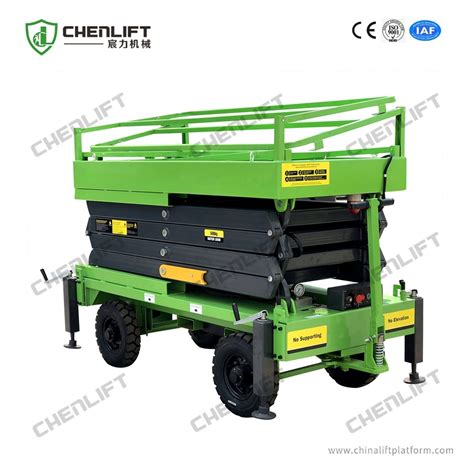 7 5 Meters Hydraulic Scissor Lift Table Movable Man Lifts Man Lift