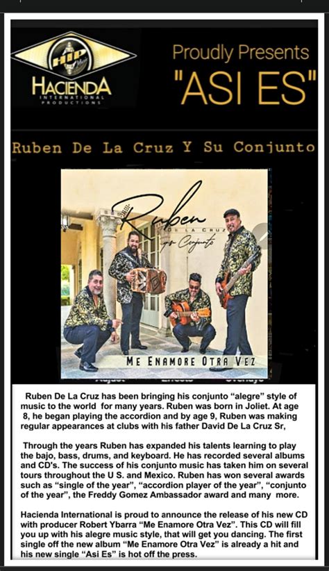 Ruben De La Cruz Y Su Conjunto Asi Es Latinos Unidos Online