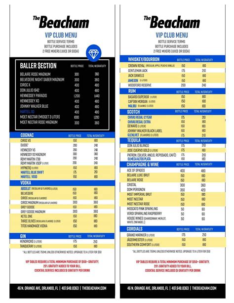 How Bottle Service and Table Service Work at The Beacham Orlando [2026