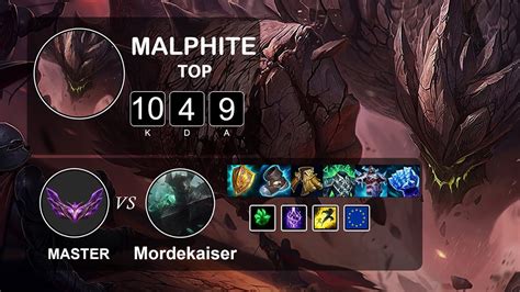 Top Malphite Vs Mordekaiser LOL EUW Master Season 12 Patch 12 4 YouTube