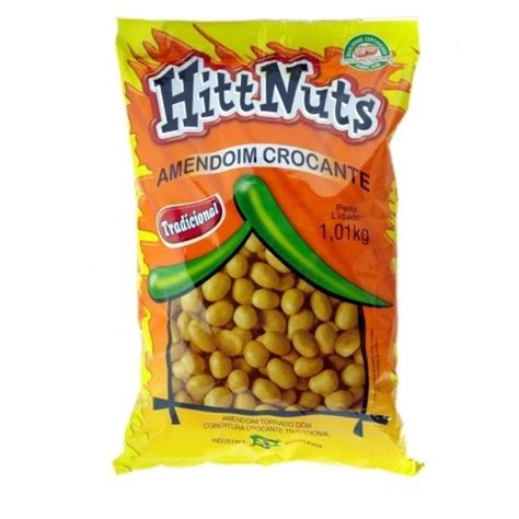 Amendoim Crocante 1 01kg Hitt Nuts Tradicional Shopee Brasil