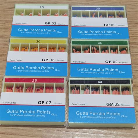 2 4 6 Dental Gutta Percha Absorbent Paper Points China Gutta