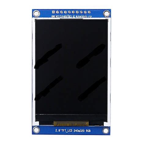 Цветной графический дисплей 28 дюйма Tft Lcd 240x320 Ili9341 интерфейс Spi с встроенными