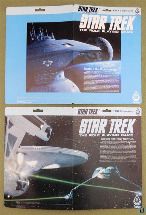 Fasa Star Trek Iii Rpg Hang Card Set Space Dock Enterprise Klingon Scout