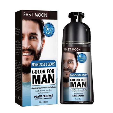 Men S Hair Dye Shampoo Beard Dye Gradually Gray Darkening Color Beard To White Wash Hair