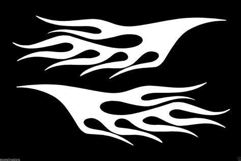 2 Vinyl Vehicle Graphics Decals Stickers Flames 5 Custom Auto Truc