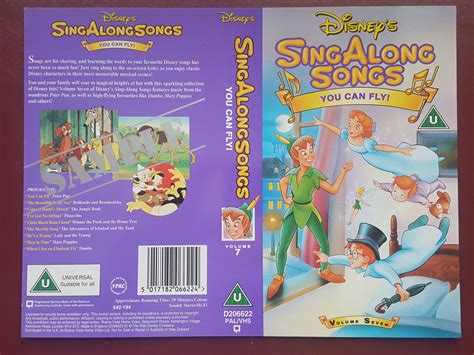 Disney's Sing Along Songs You Can Fly - Promo Sample Video Sleeve/Cover ...